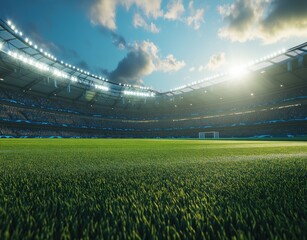 Fototapeta premium Soccer Stadium View.