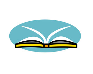 Illustration of stacked books symbolizing knowledge, education, and learning resources