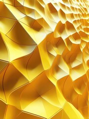 Obraz premium Modern Artwork: Abstract Waves in Vibrant Gold