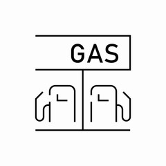 gas pump icon sign vector