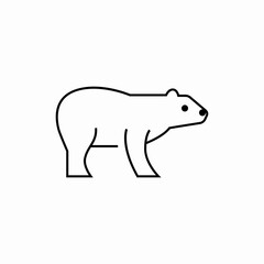 polar bear icon sign vector