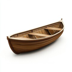 Wooden Rowboat.