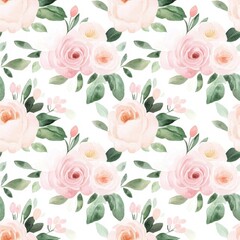 Soft Floral Watercolor in Minimalist Style