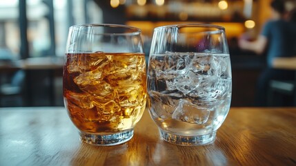 Alcohol versus water health choice exploring temptation discipline sobriety detox wellness hydration lifestyle cleanse clarity mindfulness