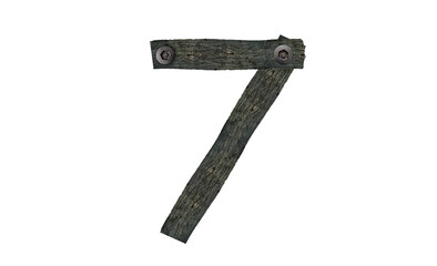 number Seven made of wood, 7 Made Of Wood and screw on it, Wooden alphabets 7 , Six PNG .wooden font letter , number one made of metal old wooden arrow sign, old alphabet