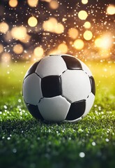Fototapeta premium Soccer Ball on Grass.
