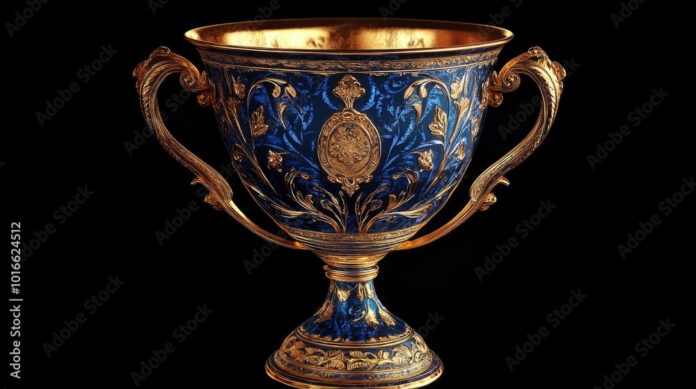 Poster a decorative vase with a lion's head design, perfect for adding a touch of elegance to any room.