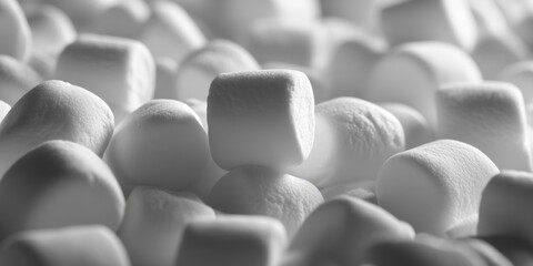 Fototapeta premium A close-up shot of a cluster of marshmallows.
