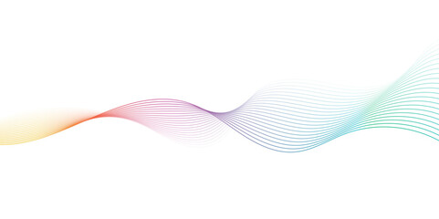 Colorful wave line abstract background design.  Energy waves technology concept design for business, presentation, banner.