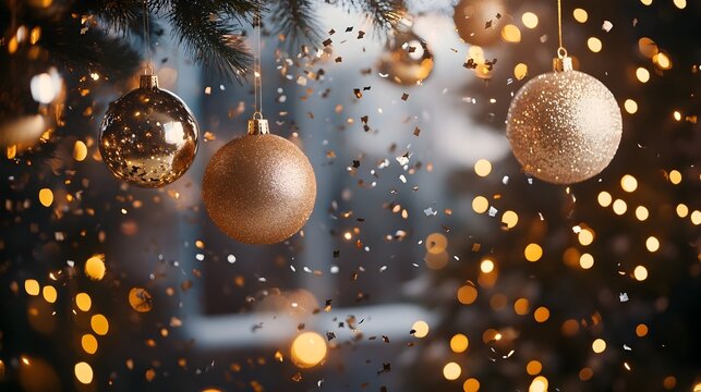 Glittering Backdrop with Shimmering Sparkling Lights for a Dazzling New Year s Eve Party Scene