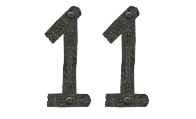 number Eleven is  made of wood, 11 Made Of Wood and screw on it, Wooden alphabets 11 , Six PNG .wooden font letter , number one made of metal old wooden arrow sign, old alphabet