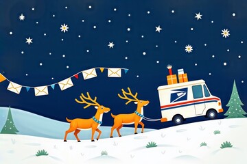 Christmas delivery for postal workers.