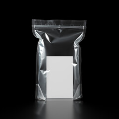 Transparent plastic packaging bag,