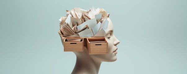 Creative concept of organized thoughts.