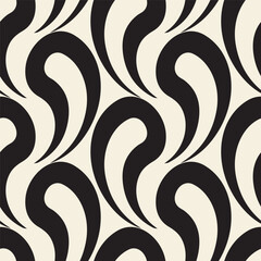 Fototapeta premium Vector seamless pattern with drops or splashes