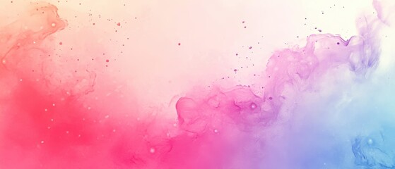 Vibrant abstract watercolor background with pink and blue hues blending seamlessly.