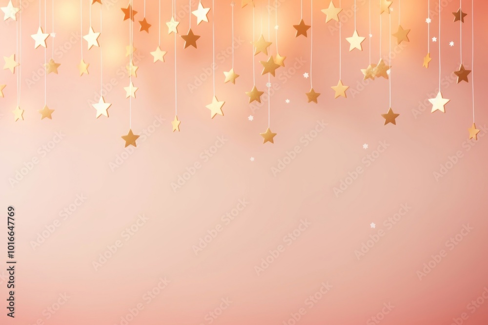 Wall mural 3d stars gradient backgrounds abstract gold.