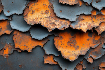 Macro close-up of rusted metal surface