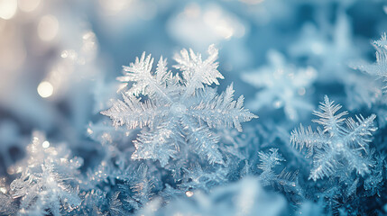Macro photography of ice crystal texture