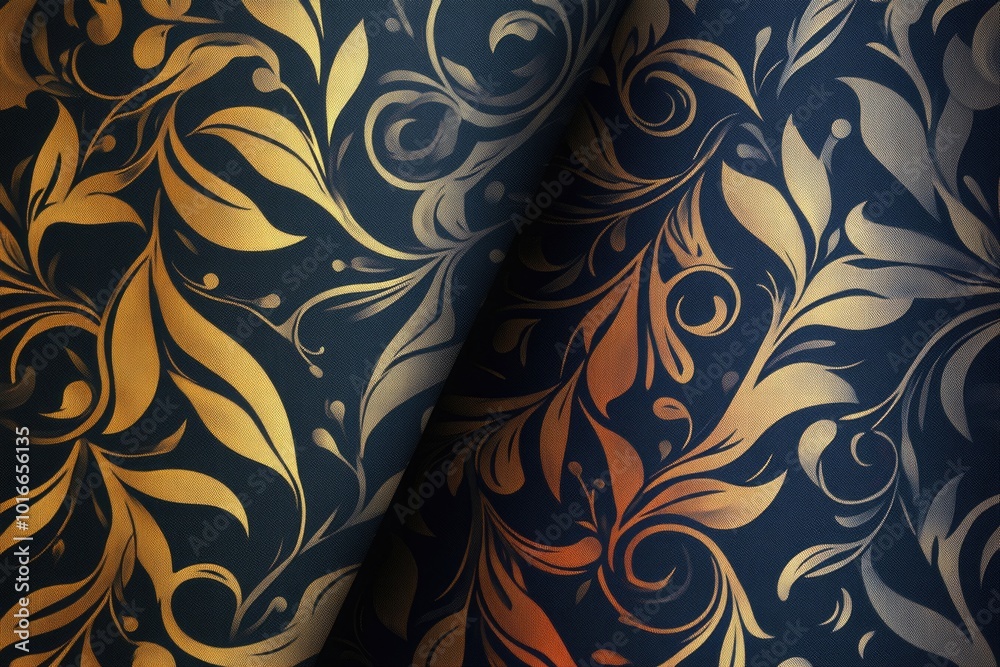 Poster a detailed view of a fabric pattern.
