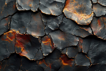 Macro view of volcanic rock texture