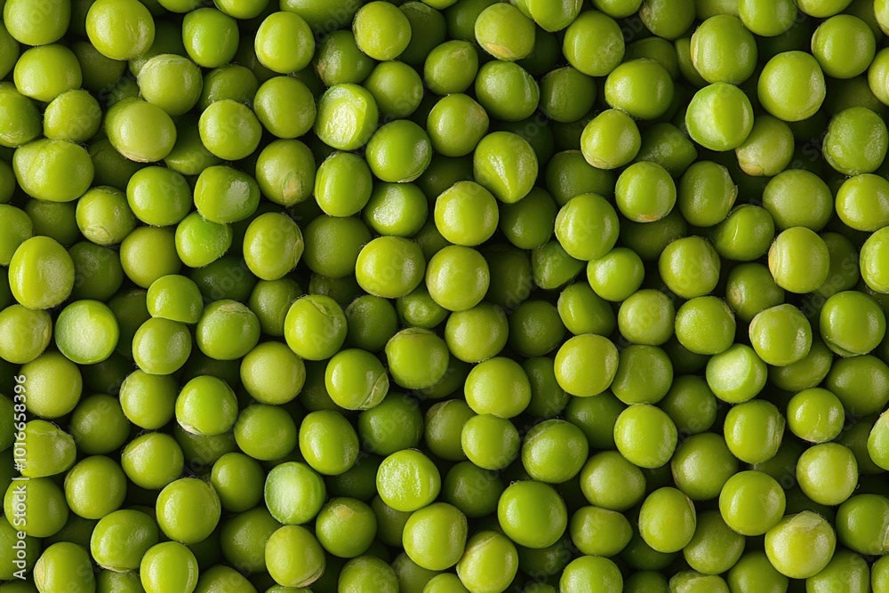 Sticker A pile of green peas stacked on top of each other, perfect for illustrations or design projects.