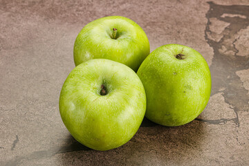Sweet and juicy green apple