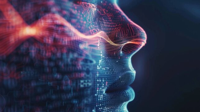 Exploring AI voice deepfake technology with vibrant voice waves illustrating sound manipulation