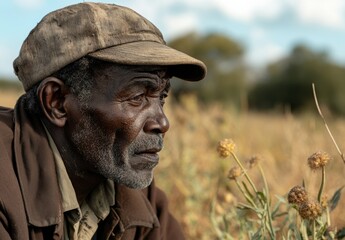 Fototapeta premium Old Man Gazing.