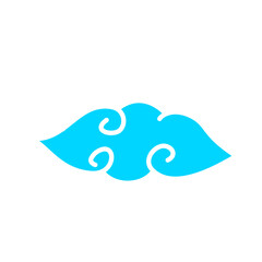 Set of abstract cluods, chinese style elements.