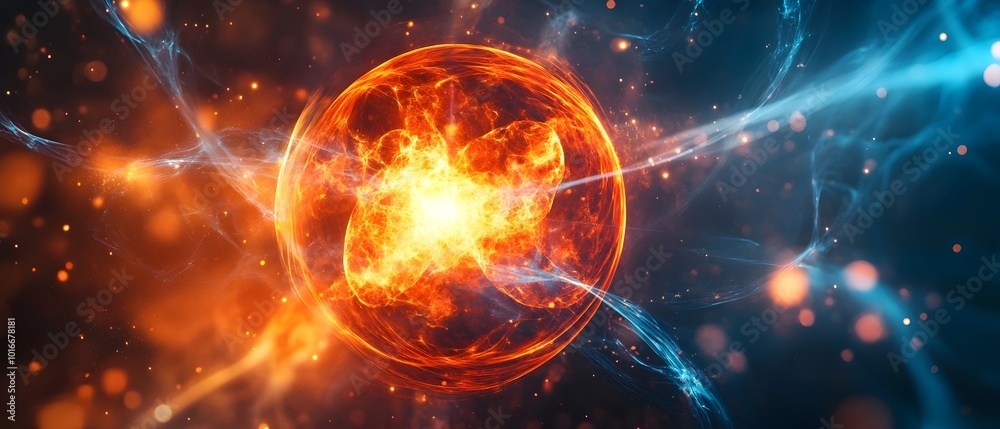 Poster nuclear physics in plasma based fusion highlighting the scientific principles and processes that mak