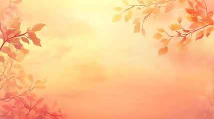 Fototapeta premium Nature, fall, trees. Web banner with copy space. Stock photo.