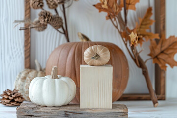 Thanksgiving conceptual photo banner autumn harvest feast family gathering celebration, Generative AI