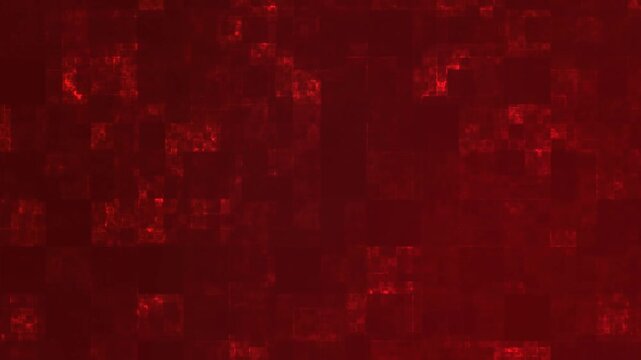 red  gradient mosaic pixilation looping technology motion backdrop video. glow mosaic squares pixel background. hi tech squared pixel, abstract glow color geometric grunge Seamless design.