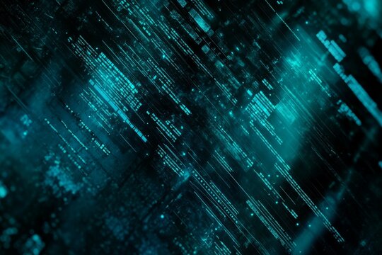 A blurry backdrop displays creative coding in HTML. A web developer and a programmer are shown in this illustration.