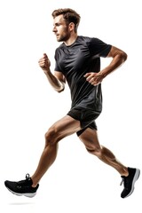 Fototapeta premium Runner clothing footwear exercise.