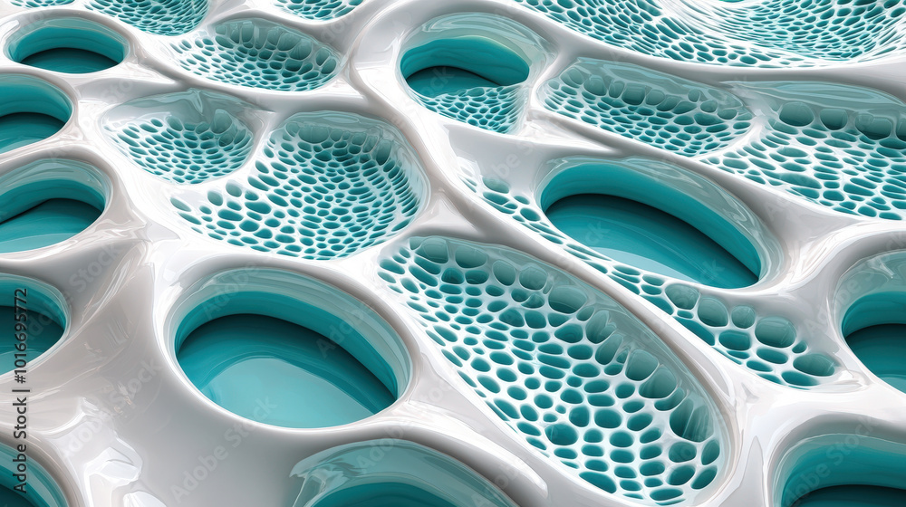 Fototapete this abstract image features unique pattern resembling organic structures with glossy surface and vi