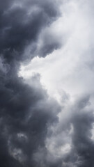 Obraz premium Dark clouds sky