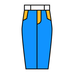 cigarette pants clothes line icon vector. cigarette pants clothes sign. isolated symbol illustration