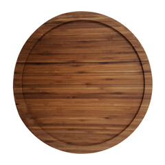 wooden cutting board, circle framed wooden panel