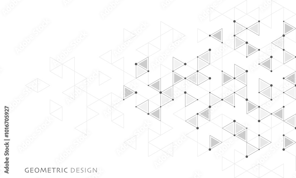 Sticker abstract vector background with a geometric pattern of triangle shapes. graphic design element