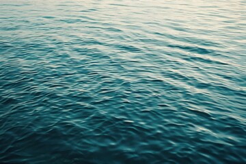 Naklejka premium Poster on water surface mockup outdoors nature ocean.