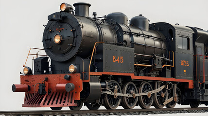 Naklejka premium old steam locomotive