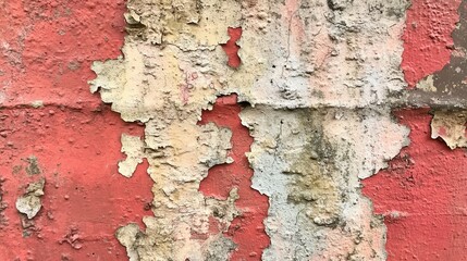 Obraz premium Peeling Paint on Weathered Wall Texture