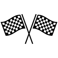 Racing flags, art, vector, design, illustration.