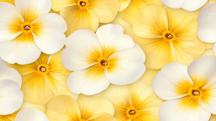 Obraz premium A vibrant display of yellow and white flowers, symbolizing beauty and freshness, ideal for backgrounds or floral designs.