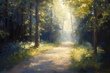 Obraz premium Abstract oil painting illustration background created with Generative AI