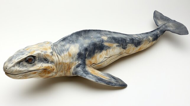 prehistoric ichthyosaurus swimming gracefully