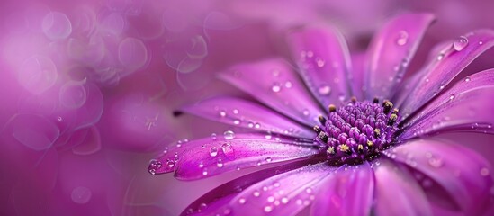 Fototapeta premium Macro Photography of Purple Wildflower