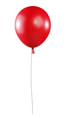 red balloon isolated on white